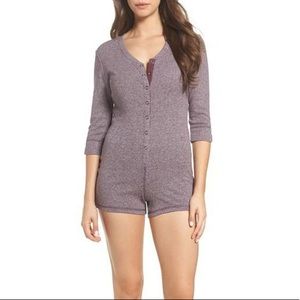UGG purple Heidi lounge romper size Large